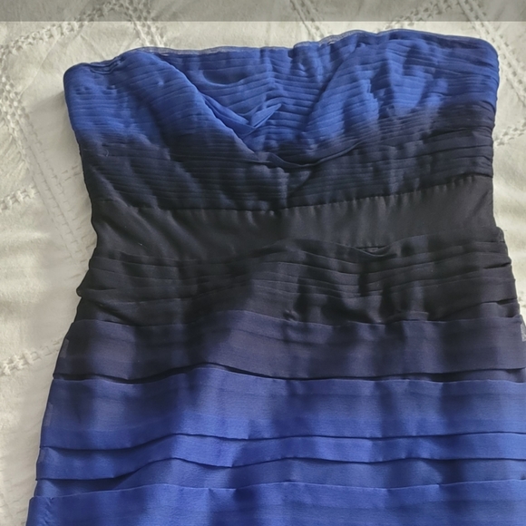 Blue Ombre Cocktail Dress - Picture 11 of 12
